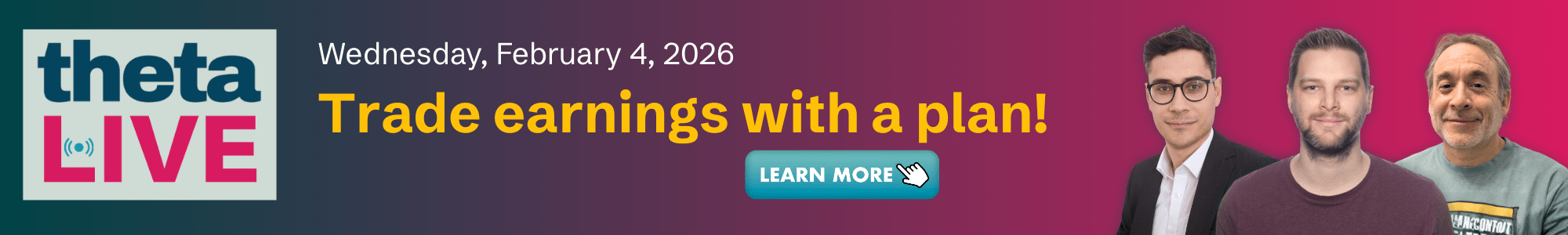 Theta LIVE: Earnings trades